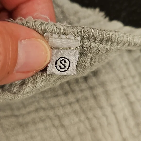 💕FRESH LAUNDRY💕 Gauze Flowy Dress ~ 100% Cotton Light Gray Small S NWOT - Picture 7 of 12